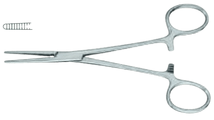 Затискач кровозупинний Кріля-Ранкіна, прямий, 160 мм Surgimax 06-249-16